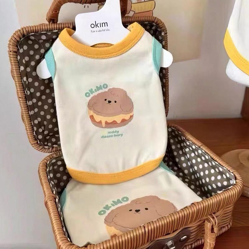 Summer Thin Pet Puppy Cat Bichon Frize Teddy Pomeranian Poodle Summer Small Dog Cute Breathable Vest