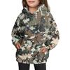 Girls' Hooded Tie- Sweatshirt - Pullover Print Top