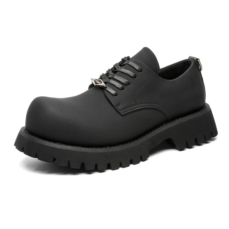 Leather Shoes For Man Platform Genuine Leather Big Size Shoes High Quality Designer Formal Platform Casual Shoes Outdoor