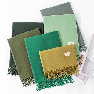 Morandi Mars Зеленый шарф Женский премиум шаль Зимний воротник Дамы