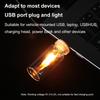 5V USB Светодиодная автомобильная лампа для создания атмосферы Декоративное освещение салона автомобиля Ночник для украшения дома на праздник Имитация динамического пламени