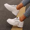 Women Platform Sneakers Woman Casual  Dad Shoes Basket Female Sports  Lace Up Vulcanized Shoes