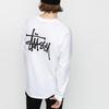 Stussy Базовая футболка с длинным рукавом Унисекс Топы Белый 1994143