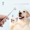 Pet Toothbrush Soft Bristles Double Head Dental Care Ergonomic Handle Grip Comfortable Clean Teeth