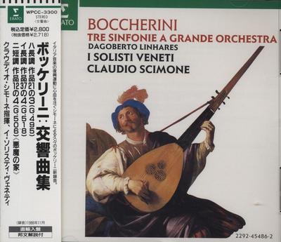 CD I SOLISTI BENETTI, BOCCHERINI; СИМО - Боккерини: Симфонии  Япония Классика Б/У