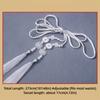 Chinese Style Tassel Sash Traditional Beaded Waist Chain Vintage Ribbon Accessory  for Men Women