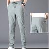 Summer Thin Section Of Men's Casual Pants Slim Small Straight Leg Sports Pants Elastic Pants Men Stretch Pants