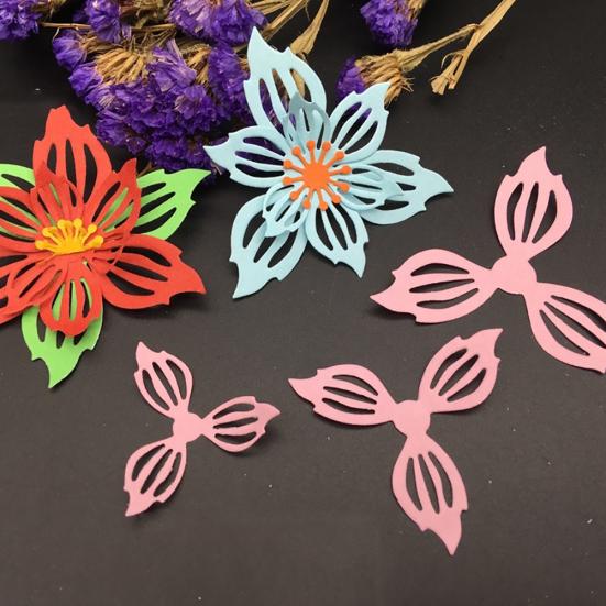 8шт цветок листья металлический штамп для тиснения трафарет для скрапбукинга бумажная карточка