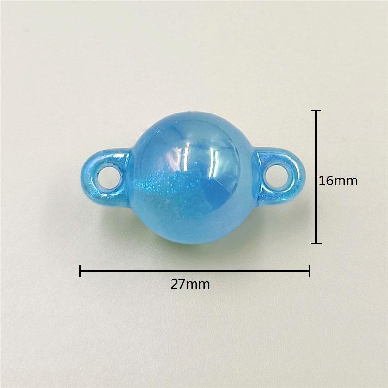 Браслет УФ-тонкое мигание, двойное ожерелье с ушным отверстием, аксессуары, 10 шт., креативные подвески ручной работы, разъем, круглые бусины, изготовление ювелирных изделий, материал «сделай сам»