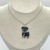 Exquisite Maltese Dog Pendant Necklace Cute Aesthetic Neck Accessories Collar Chain  Unisex