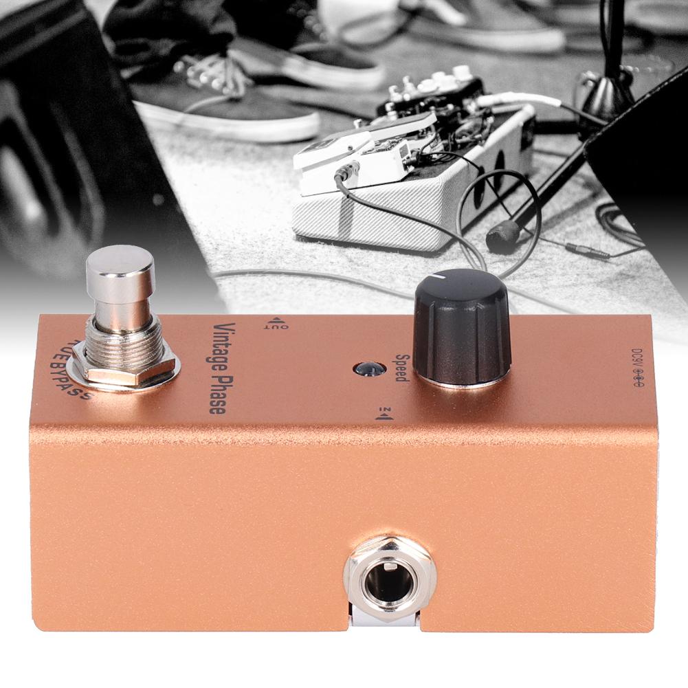 Педаль эффектов для электрогитары Vintage Phase Single Mini Phaser DC 9V JDF?6 Аксессуары для гитары