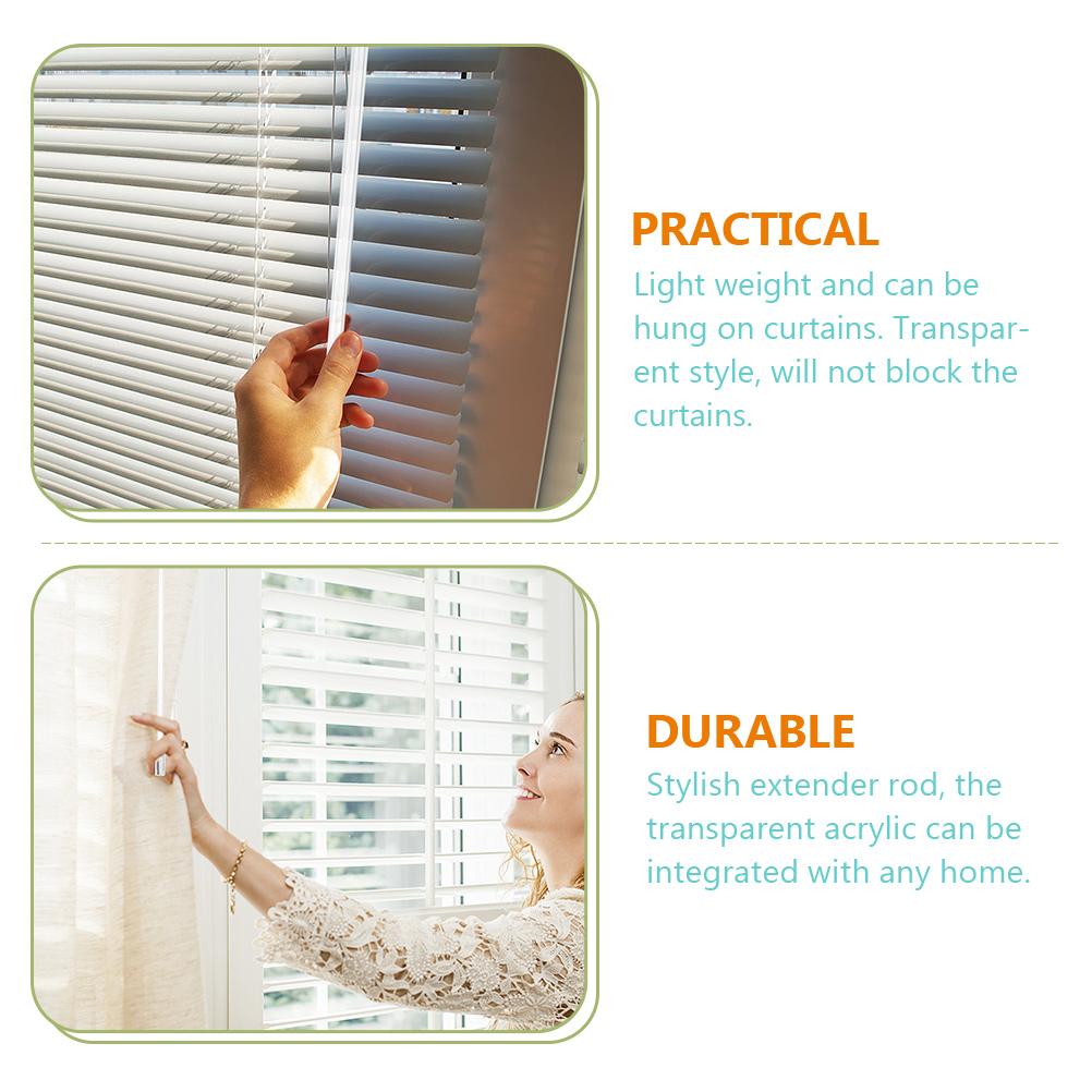 10 шт. штанга для венецианских жалюзи без инструментов с крючком для жалюзи ручка пластиковая вертикальная