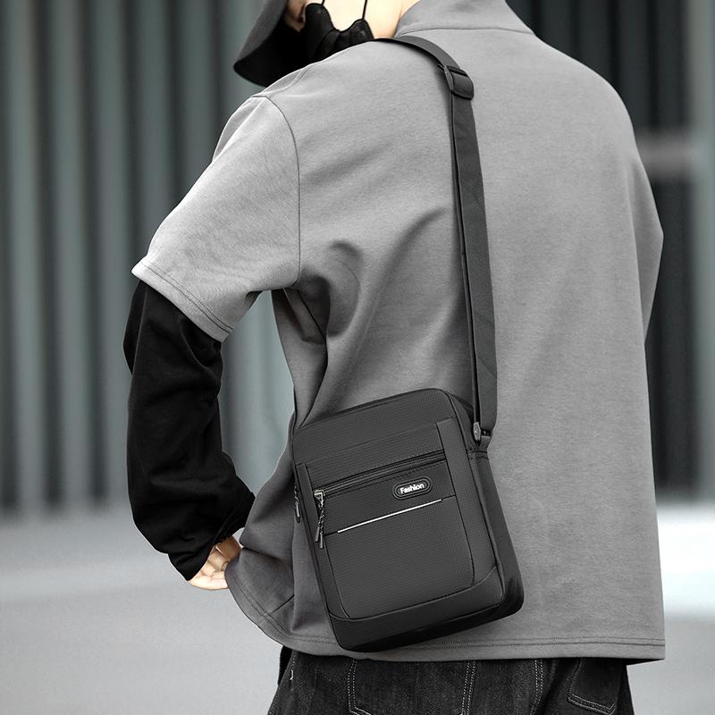 Универсальная сумка кроссбоди из Оксфорда - Мужская деловая повседневная сумка-слинг для предметов первой необходимости для ежедневных поездок