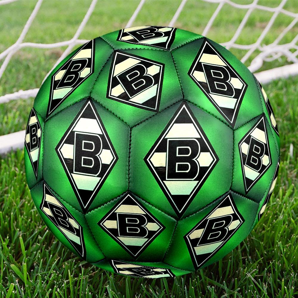 Borussia Monchengladbach Print Size 5 Soccer Ball, Standard Match Football for Sports Game and Team Practice, Ideal Gift for Soccer Fans