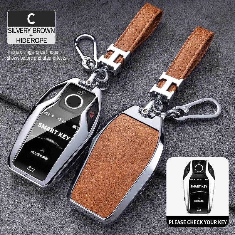 Чехол для дистанционного ключа из цинкового сплава для BMW 5 7 серии G12 G11 G30 G32 G31 I8 I12 I15 G01 X3 G02 X4 G05 X5 G07 X7, автомобильная сумка