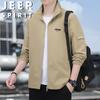 JEEP SPIRIT Men's Casual Stand Collar Jacket