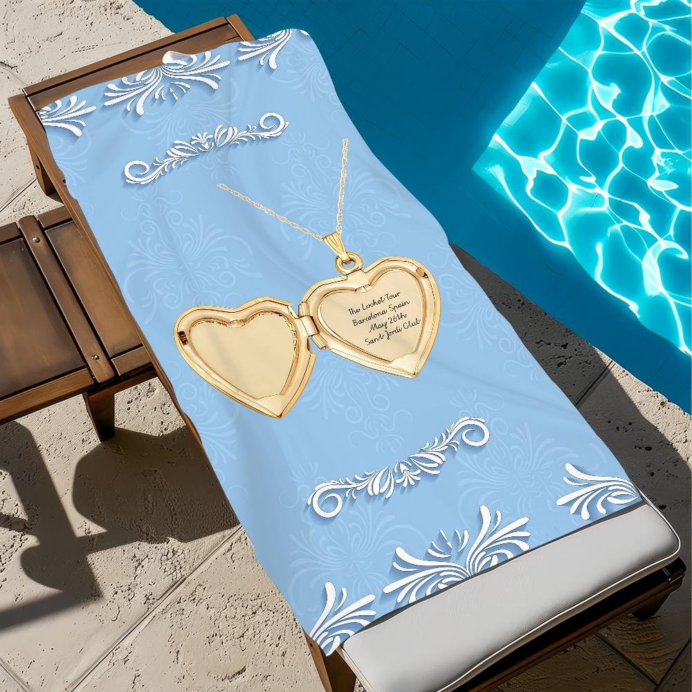 Singer Madison Beer Towel Large Quick-Drying Microfiber soft Beach Towel for Travel Fitness Sauna Bathing Camping