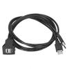 USB 2.0 Extension Cable Dual Interface Waterproof Car Data Transfer Dashboard Adapter Cord1M3.3ft