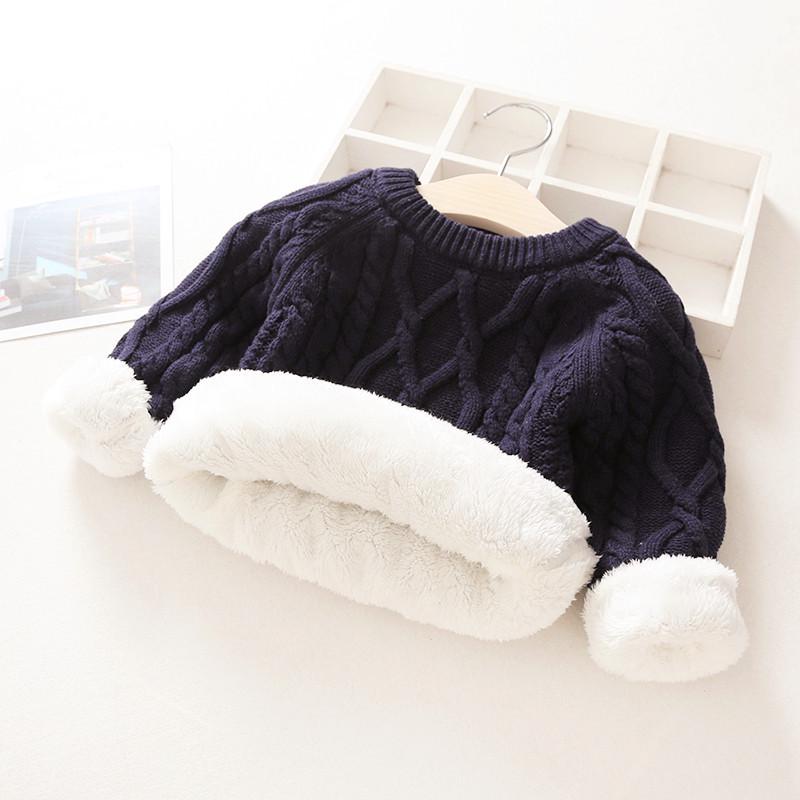 YUBAOBEI Baby Winter Children Toddler Sweater Thick Warm Baby Boy Girls Sweater Winter Knitwear Pullo