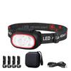 Powerful 4 LED Sensor Headlamp USB Rechargeable Headlight Led Head Torch Camping Search Light Head Flashlight Fishing Lantern