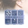 Elegant Clear Sports Earrings For Sensitive Ears Soft Resin Studs With Invisible Designs For Daily Wear And Sleep