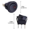 4/5/8/12pcs Rocker Toggle Switch 3Pins 12V 20A Wired Round LED Light Power On Off Switch SPST for Car Truck Vehicle