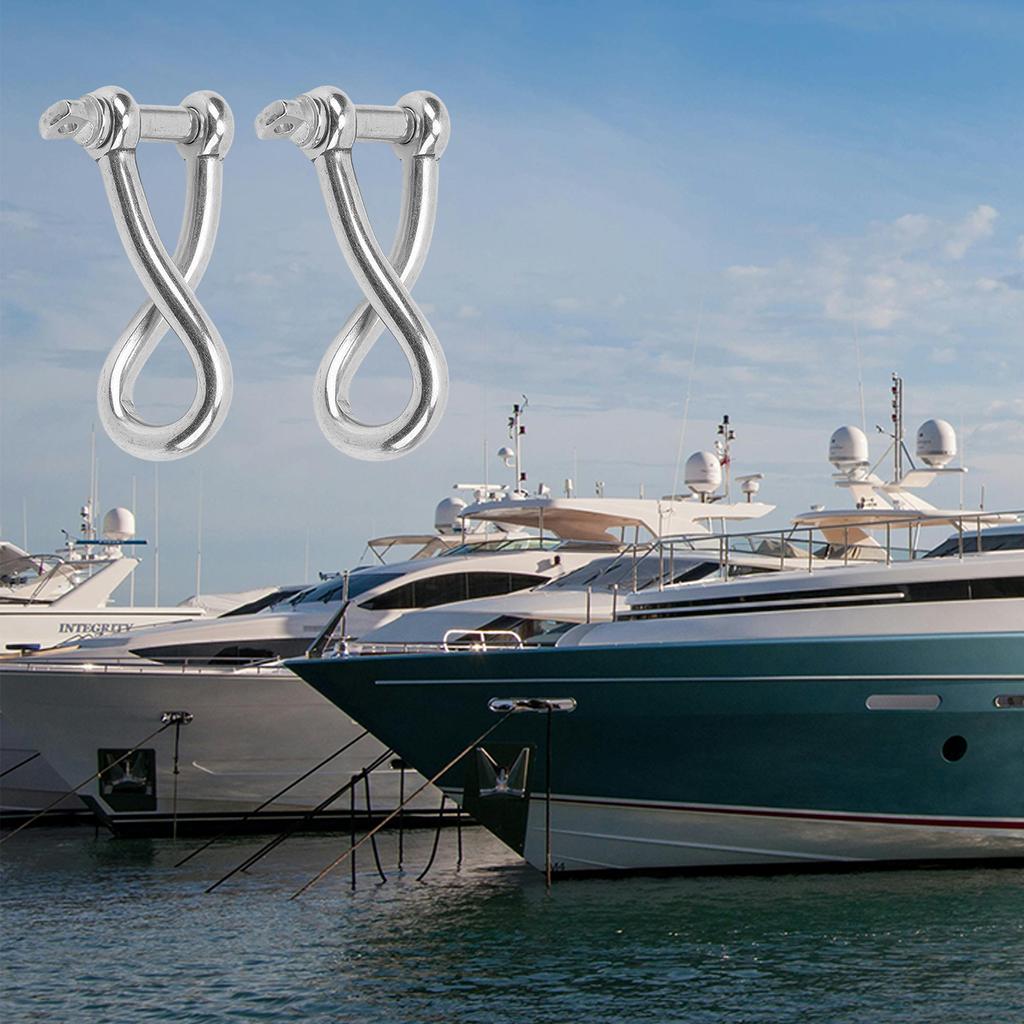 6 мм нержавеющая сталь вертлюги болт скоба подходит для парусного такелажа лодок подъемных приспособлений промышленного морского использования