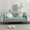 Pure Cotton Universal for All Seasons Sofa Cover Anti-slip Backside Cushion Living Room Solid Color Stitch Fabric Art Couch Mat