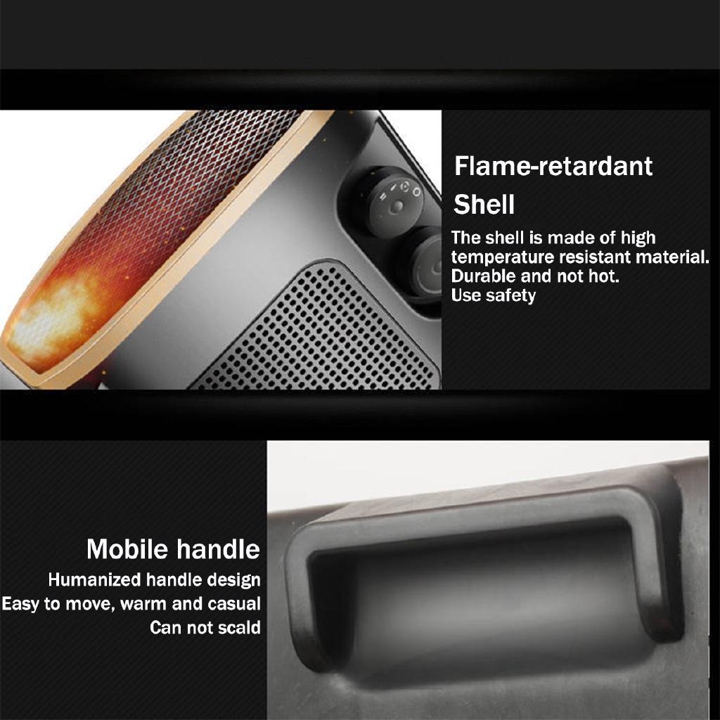 220 В Мини Портативный Электрический Обогреватель Вентилятор 1500 Вт Удобный Воздухонагреватель Бесшумный Дом/Офис Интеллектуальный Контроль Температуры