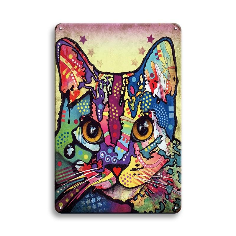 INEED винтажная табличка для домашних животных, кошка, собака, металлическая жестяная вывеска, паб-бар, домашний декор, Лев, корги, овчарка, художественный постер, Ретро Декор, настенная железная пластина