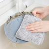 5 Pcs Bamboo Fiber Rag Super Water Absorbent Thickened Lint Free Soft Tear-resistant Oil-proof Dish Washing Pads Kitchen Towels