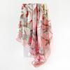 90cm Satin Printed Headscarf, Classic Floral Large Scarf, Women’s Shawl