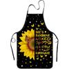 Смешные фартуки с подсолнухами для женщин, желтые фартуки, милый кухонный фартук, фартук для выпечки, фартук шеф-повара, водонепроницаемый фартук с подсолнухом, подарки для женщин