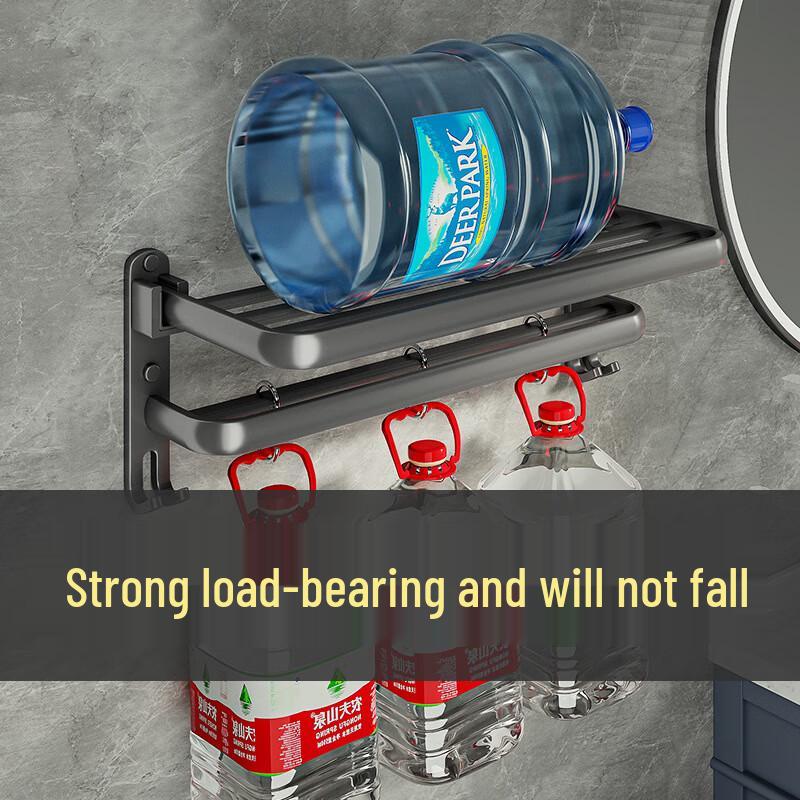 Хунгун Подставка для полотенец для ванной с полкой