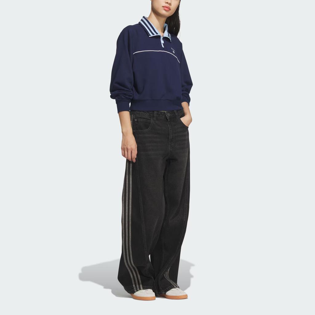 Adidas Originals Retro Sporty Club Sweatshirt Women Sweatshirt Deep-Indigo JM8013