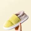 Fashion Shevalues Winter Fuzzy Women's Slippers Slip On Cotton Slides Plush Lining Warm Home Slides Furry Platform Cozy Women's Slippers