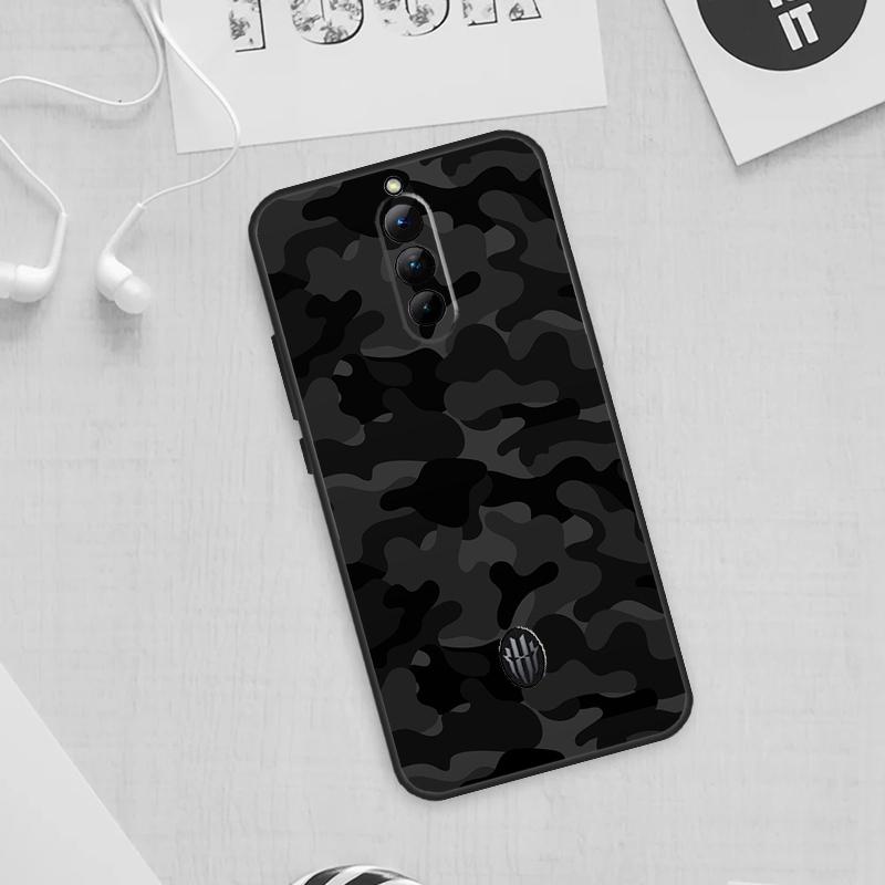 Black Night Camo Camouflage Case For Nubia Red Magic 9 Pro Plus 5G 5S 6R 6 7 6S 7S Pro Cover For Redmagic 8 8S Pro Plus