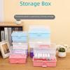 Multifunctional Thick Plastic Desktop Storage Box for Nails and Art Supplies