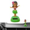 Pzuryhg Fun Solar Dashboard Decorations, Girls Solar Dashboard Ornaments, Hawaiian Girl Shaking Bobblehead for