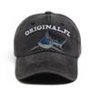 National flag Shark Design Baseball Cap Men Wash Vintage Snapback Travel Visor Sun Hat Women Summer For Outdoor Casual Soft Top
