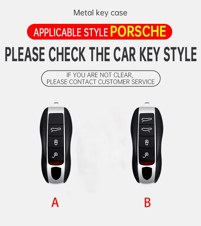 AABKR1 Car Key Case Cover For Porsche Cayenne 958 911 Lepin 996 Macan Boxster Panamera 997 944 924 Panamera 718 971 9YA Protect Keychai