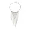 Charm Tassel Necklace Triangle Bohemian Collarbone Chain Fashion Multi Layer Necklace  Women