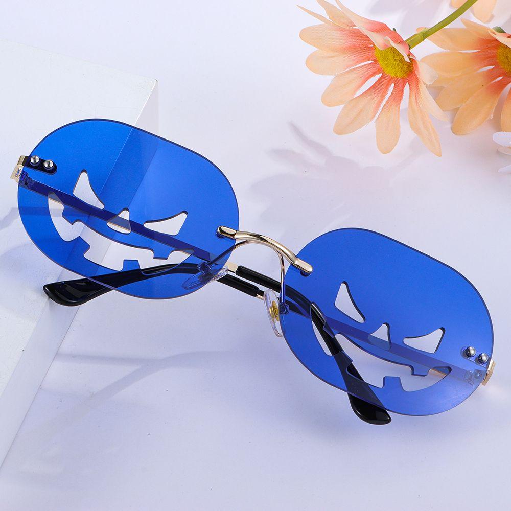 Модные Овальные Смешные Очки-Тыквы Солнцезащитные Очки на Хэллоуин для Женщин Мужчин Карнавальные Очки