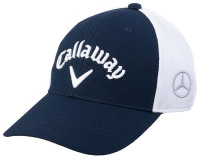 [Коллекция Mercedes-Benz] Оригинальная мужская сетчатая кепка Mercedes-Benz x Callaway, темно-синяя