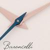 Механический механизм серии Baroncelli, водозащита 30 метров, женские часы, швейцарские часы, 33 мм, серебристый циферблат, кожаный ремешок M027.207.36.010.00