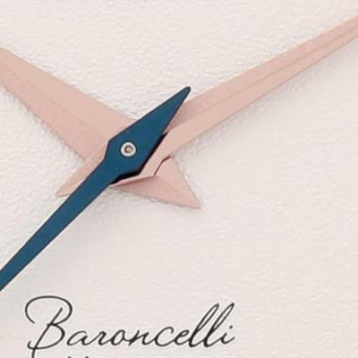 Механический механизм серии Baroncelli, водозащита 30 метров, женские часы, швейцарские часы, 33 мм, серебристый циферблат, кожаный ремешок M027.207.36.010.00