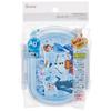 Skater Lunch 1 with Fluffy Meal Made In Disney Frozen Set Kids' Box, Tier, 360ml, Inner, Dome-Shaped, Container, Antibacterial, Japan, Design,