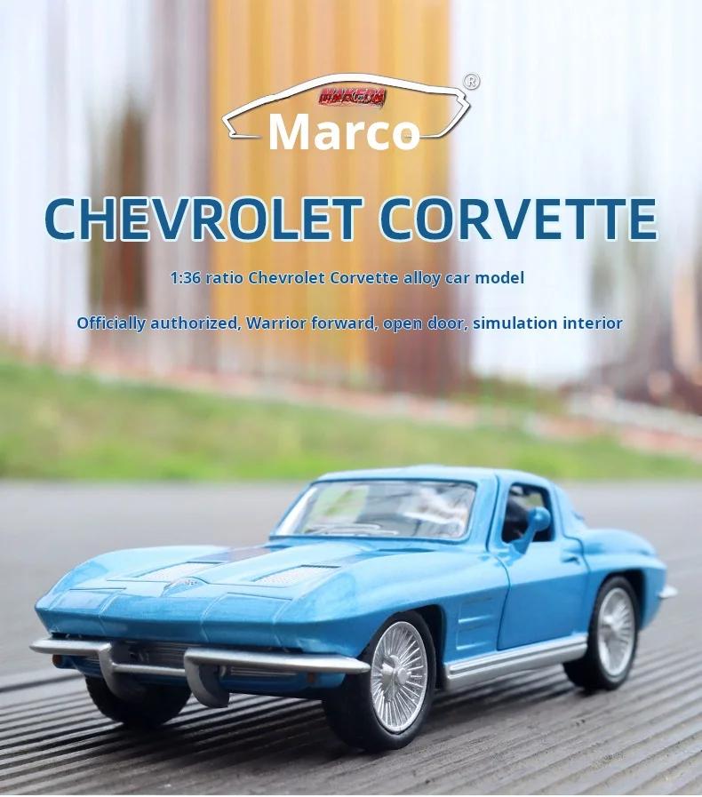 1/36 Chevrolet Игрушечная машинка с инерционным механизмом Модель Официально лицензированная Сплав Литье под давлением Декор для дома Рождественский подарок Игрушка для мальчика