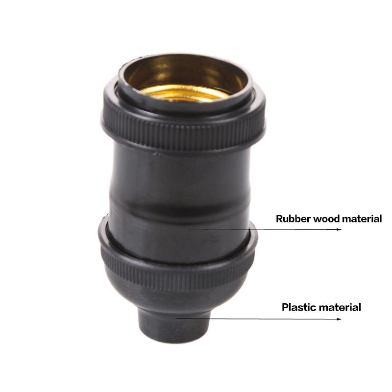 Hot Sale E27 Bakelite Plastic Lamp Holder Socket Lamp Holder Socket Base LED Terminal Bulb Types Vintage For Bedroom Office