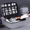 Multifunctional Organizer Bag for Hard Disk, USB Data Cables and Chargers - Compact Design, Protects Devices and Cables Neatly